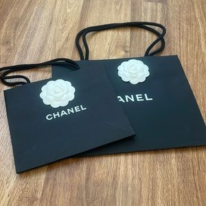 Lot bundle Chanel flower floral camellia gift tote bag party set authentic